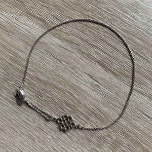 Alex and Ani Endless Knot Pull Chain Bracelet